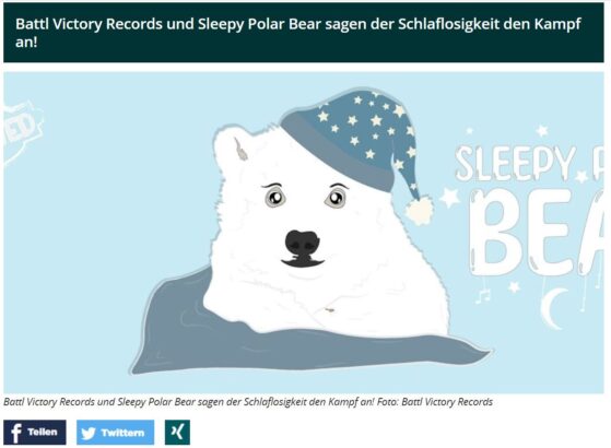Sleepy Polar Bear Berliner Sonntagsblatt